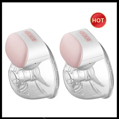2/1pcs BB-P1 Wearable Breast Pump Hands Free Electric Portable Wearable Breast Pumps BPA-free Breastfeeding Milk Collector - Slobuy