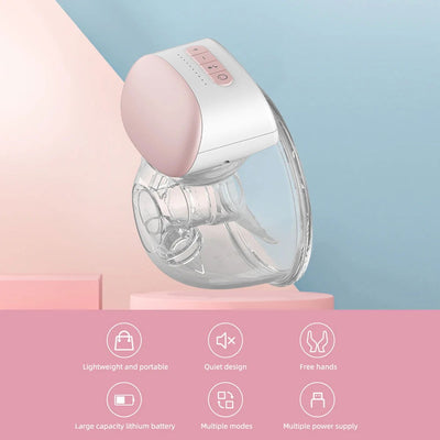 2/1pcs BB-P1 Wearable Breast Pump Hands Free Electric Portable Wearable Breast Pumps BPA-free Breastfeeding Milk Collector - Slobuy