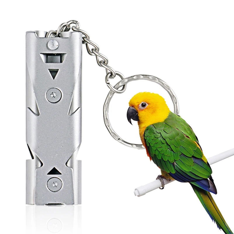 1pcs Birds Training Whistle Stainless Steel Whistle Return To Nest Bird Training Tool For Parrot Pigeon Birdcage Accessories - Slobuy