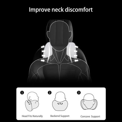 1pcs Car Neck Headrest Pillow Accessories Cushion Auto Seat Head Support Neck Protector Automobiles Seat Neck Rest Memory Cotton - Slobuy