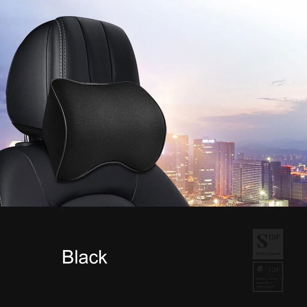 1pcs Car Neck Headrest Pillow Accessories Cushion Auto Seat Head Support Neck Protector Automobiles Seat Neck Rest Memory Cotton - Slobuy