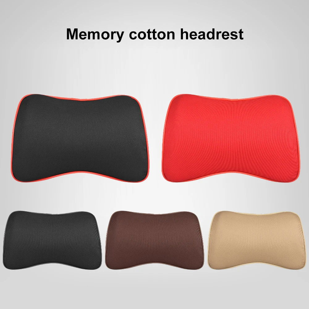 1pcs Car Neck Headrest Pillow Accessories Cushion Auto Seat Head Support Neck Protector Automobiles Seat Neck Rest Memory Cotton - Slobuy