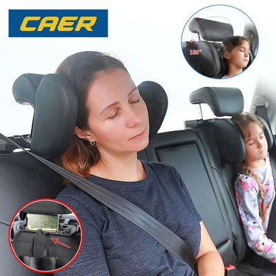 1pcs Car Seat Headrest Pillow Travel Rest Sleeping Headrest Support Solution Car Accessories Interior U Shaped Pillow For Kids - Slobuy