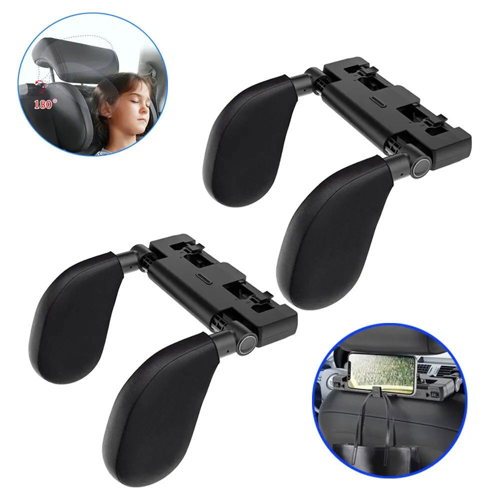 1pcs Car Seat Headrest Pillow Travel Rest Sleeping Headrest Support Solution Car Accessories Interior U Shaped Pillow For Kids - Slobuy