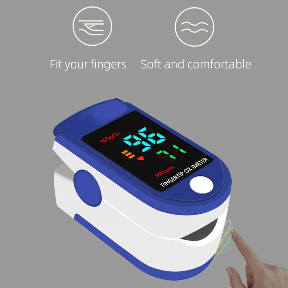 1pcs Digital Finger Oximeter Family OLED Pulse Cximeter Display Oxymeter Fingertip Health Diagnostic Monitor Or 1pcs Just Bag - Slobuy