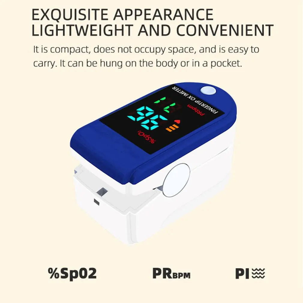 1pcs Digital Finger Oximeter Family OLED Pulse Cximeter Display Oxymeter Fingertip Health Diagnostic Monitor Or 1pcs Just Bag - Slobuy