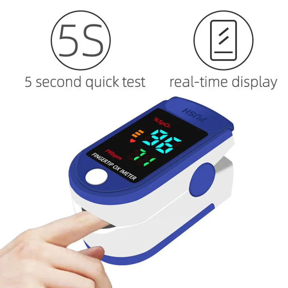 1pcs Digital Finger Oximeter Family OLED Pulse Cximeter Display Oxymeter Fingertip Health Diagnostic Monitor Or 1pcs Just Bag - Slobuy