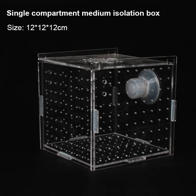 1pcs Fish Tank Transparent Aquarium Single Double Multi Grid Isolation Box Small Fry Incubator Breeding Box Aquatic Pet Supplies - Slobuy
