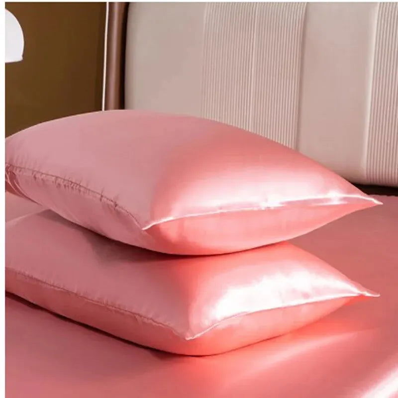 1pcs Pillowcase for Hair and Skin, Silk Satin Pillowcase Pillow Cases Set of Silky Pillow Cover with Envelope Closure - Slobuy