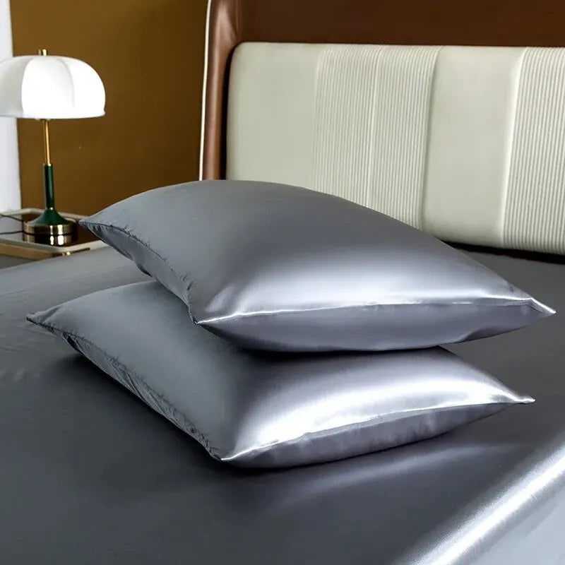 1pcs Pillowcase for Hair and Skin, Silk Satin Pillowcase Pillow Cases Set of Silky Pillow Cover with Envelope Closure - Slobuy