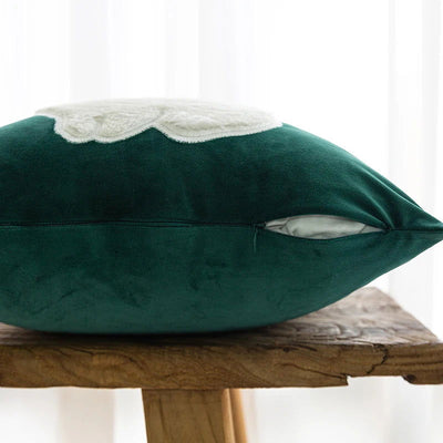 1psc Nordic Small Fresh Sofa Embroidery Pillow Cushion Bedroom Bed Pillowcover Decorative Backrest Flower Pillowcase - Slobuy