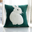1psc Nordic Small Fresh Sofa Embroidery Pillow Cushion Bedroom Bed Pillowcover Decorative Backrest Flower Pillowcase - Slobuy