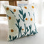 1psc Nordic Small Fresh Sofa Embroidery Pillow Cushion Bedroom Bed Pillowcover Decorative Backrest Flower Pillowcase - Slobuy