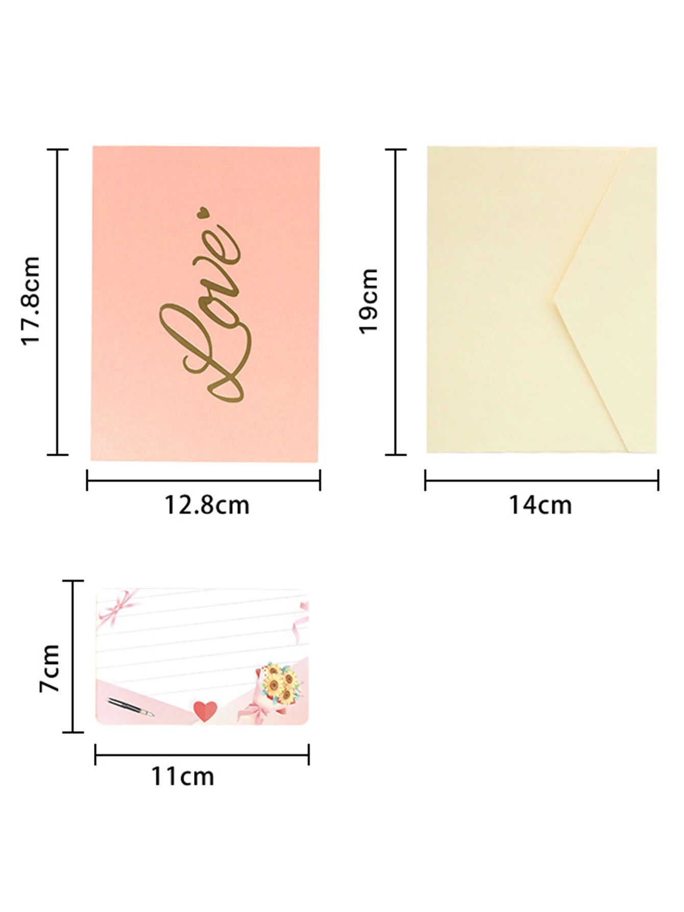 1set Three-dimensional 3D Heart Tree Greeting Card Valentine's Day Cards Valentine's Day Gifts - Slobuy
