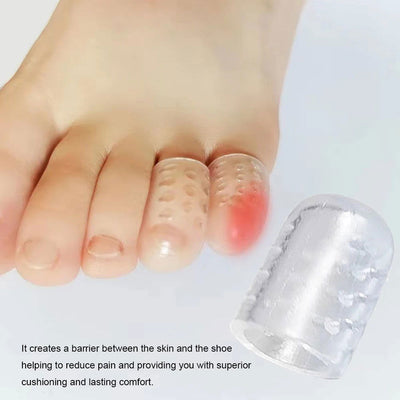2-20PCS Toe Separator Breathable Silicon Toe Caps Toenails Protection Elasticity Anti-Friction Sweatproof for Foot Protectors - Slobuy