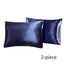 2-piece Pure Emulation Silk Satin Pillowcase Comfortable Pillow Cover Pillowcase For Bed Throw Single Pillow Covers - Slobuy