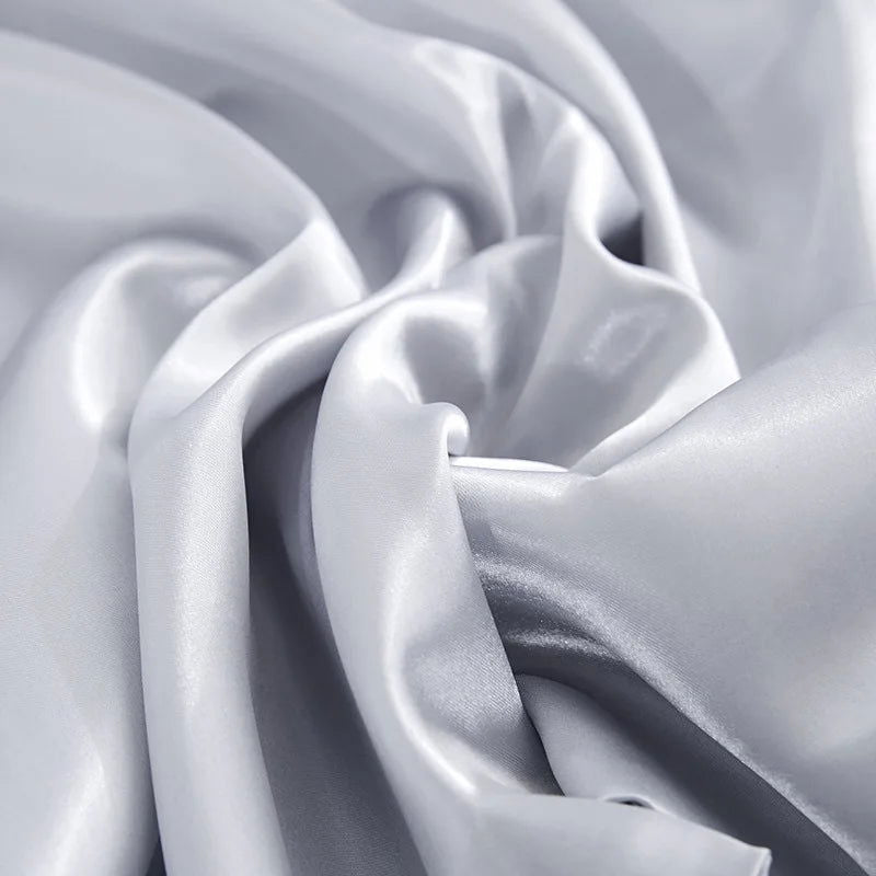 2-piece Pure Emulation Silk Satin Pillowcase Comfortable Pillow Cover Pillowcase For Bed Throw Single Pillow Covers - Slobuy