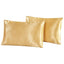 2-piece Pure Emulation Silk Satin Pillowcase Comfortable Pillow Cover Pillowcase For Bed Throw Single Pillow Covers - Slobuy