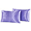 2-piece Pure Emulation Silk Satin Pillowcase Comfortable Pillow Cover Pillowcase For Bed Throw Single Pillow Covers - Slobuy