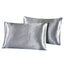 2-piece Pure Emulation Silk Satin Pillowcase Comfortable Pillow Cover Pillowcase For Bed Throw Single Pillow Covers - Slobuy