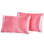 2-piece Pure Emulation Silk Satin Pillowcase Comfortable Pillow Cover Pillowcase For Bed Throw Single Pillow Covers - Slobuy