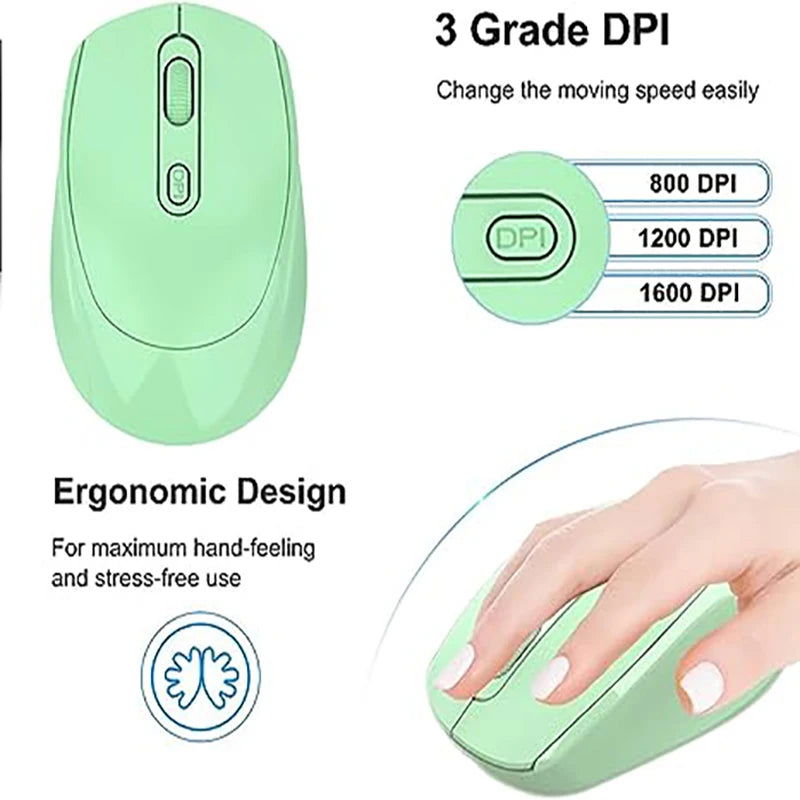2.4GHz Wireless Mouse Optical Mice with USB Receiver 1600DPI 4 Buttons Mouse For Pad Computer PC Laptop Accessories Mouse Gamer - Slobuy