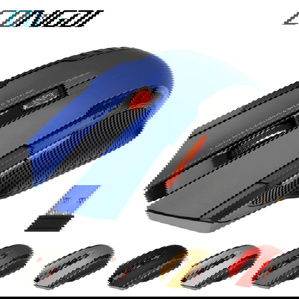 2.4GHz Wireless Mouse Optical Mice with USB Receiver Gamer 1600DPI 6 Buttons Mouse For Computer Laptop Accessories Mouse Gamer - Slobuy