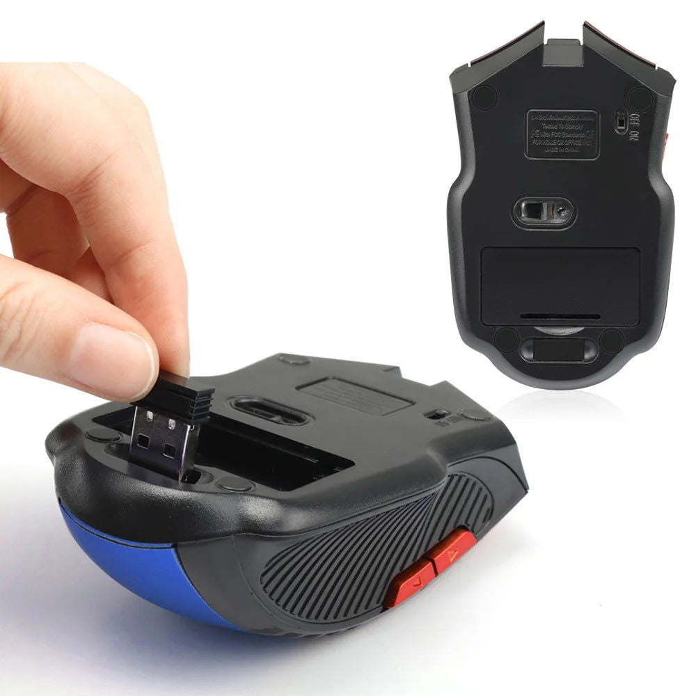 2.4GHz Wireless Mouse Optical Mice with USB Receiver Gamer 1600DPI 6 Buttons Mouse For Computer Laptop Accessories Mouse Gamer - Slobuy