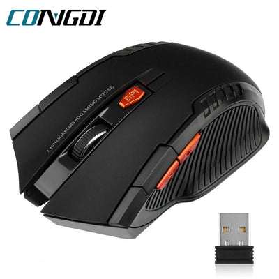 2.4G Wireless Mouse 1600DPI Optical Mouse Gamer for Computer 6 Buttons Wireless Mice with USB Receiver for PC Laptop Accessories - Slobuy