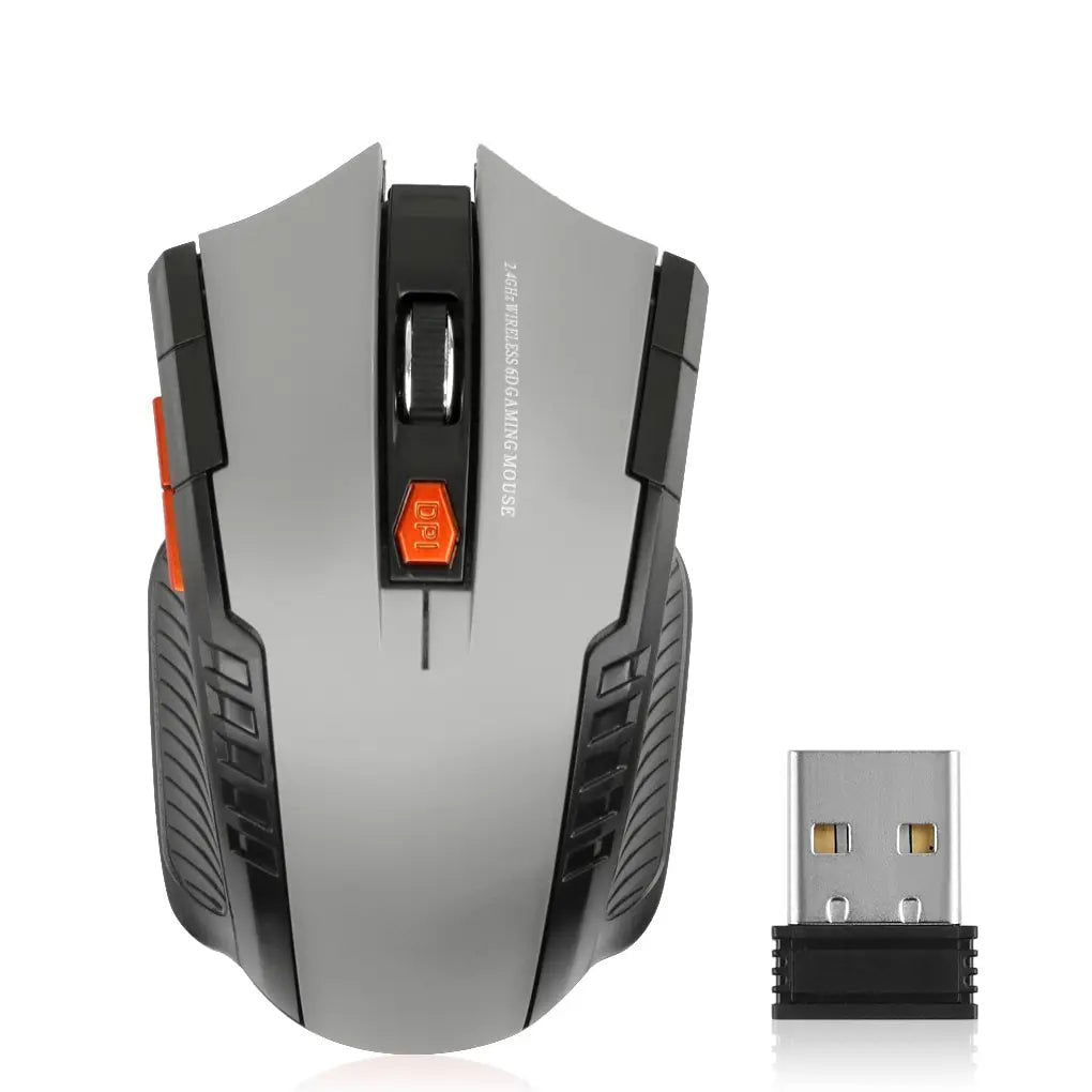 2.4G Wireless Mouse 1600DPI Optical Mouse Gamer for Computer 6 Buttons Wireless Mice with USB Receiver for PC Laptop Accessories - Slobuy