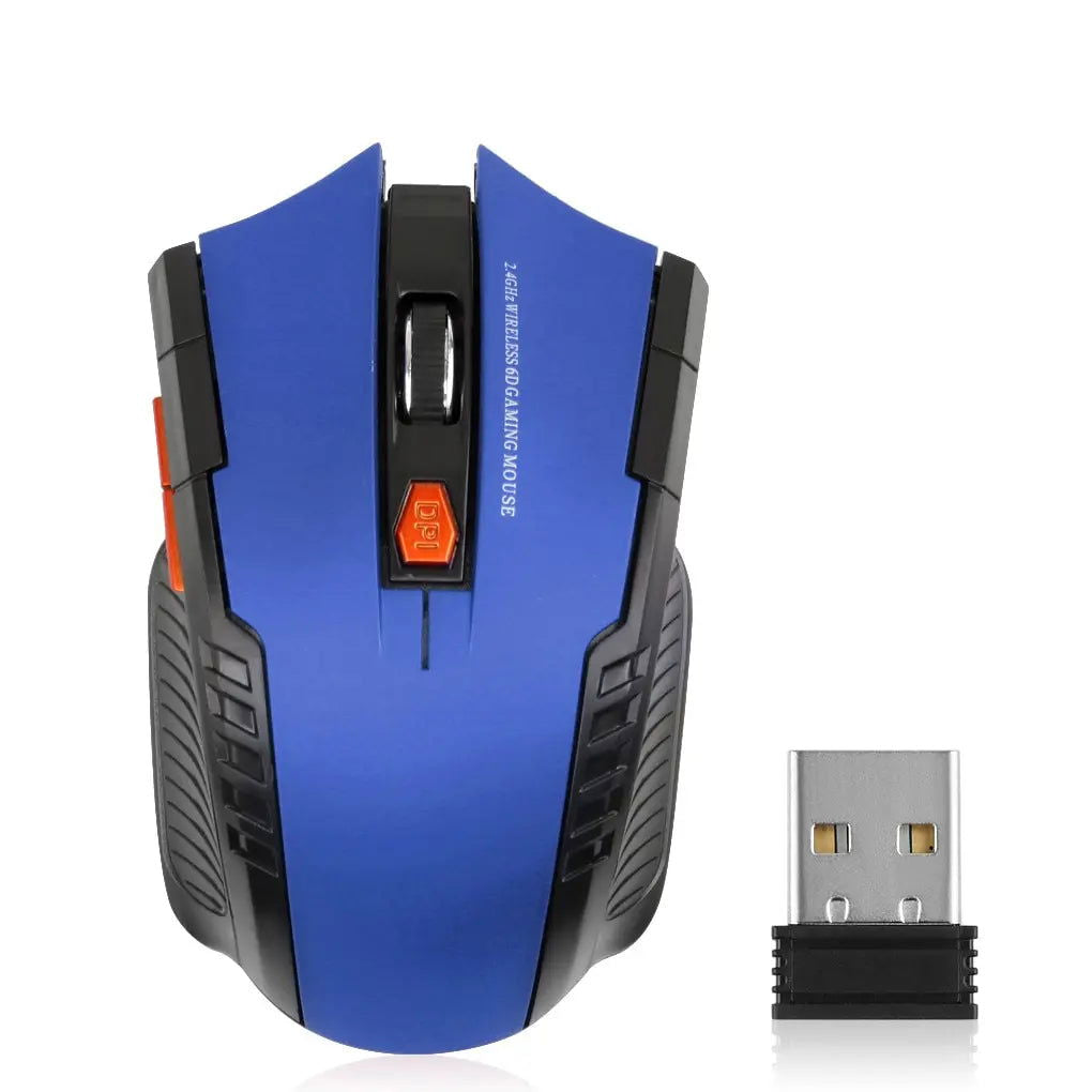 2.4G Wireless Mouse 1600DPI Optical Mouse Gamer for Computer 6 Buttons Wireless Mice with USB Receiver for PC Laptop Accessories - Slobuy