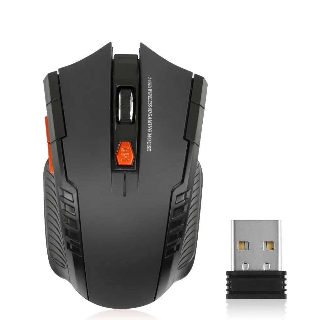 2.4G Wireless Mouse 1600DPI Optical Mouse Gamer for Computer 6 Buttons Wireless Mice with USB Receiver for PC Laptop Accessories - Slobuy