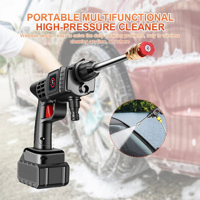 200W 50Bar Cordless High Pressure Car Washer Spray Water Gun 20000mAh Battery Foam Generator Car Washing Machine for Home - Slobuy