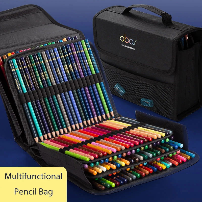 48/72/120/150/200 Colors Professional Colored Pencils Lead Watercolor Drawing Set for Art School Supplies - Slobuy