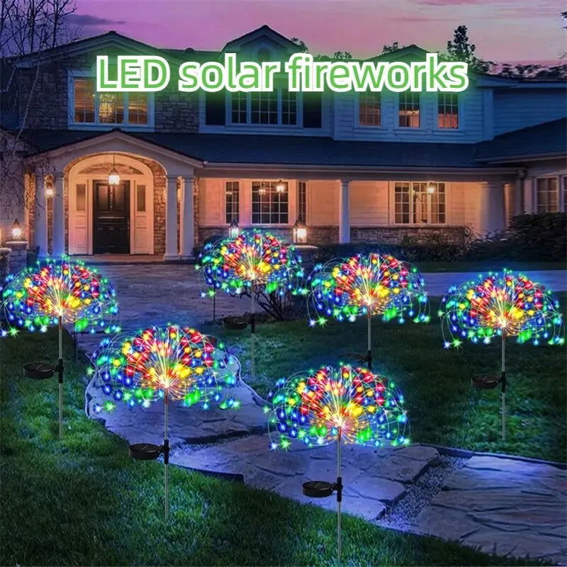1pc Solar Powered String Lamp Tree Waterproof Outdoor Bulb for Lawn Patio Garden 90/120/150/200 LEDs Light DIY Decoration - Slobuy