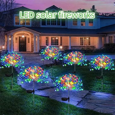 1pc Solar Powered String Lamp Tree Waterproof Outdoor Bulb for Lawn Patio Garden 90/120/150/200 LEDs Light DIY Decoration - Slobuy