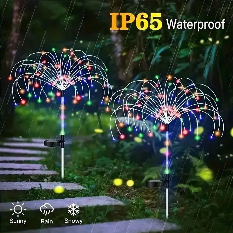 1pc Solar Powered String Lamp Tree Waterproof Outdoor Bulb for Lawn Patio Garden 90/120/150/200 LEDs Light DIY Decoration - Slobuy