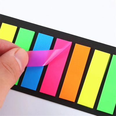 200 Sheets Color Sticky Notes Memo Pad Notes Index Transparent Post Stickers Bookmarks Notepad School Office Stationery Supplies - Slobuy