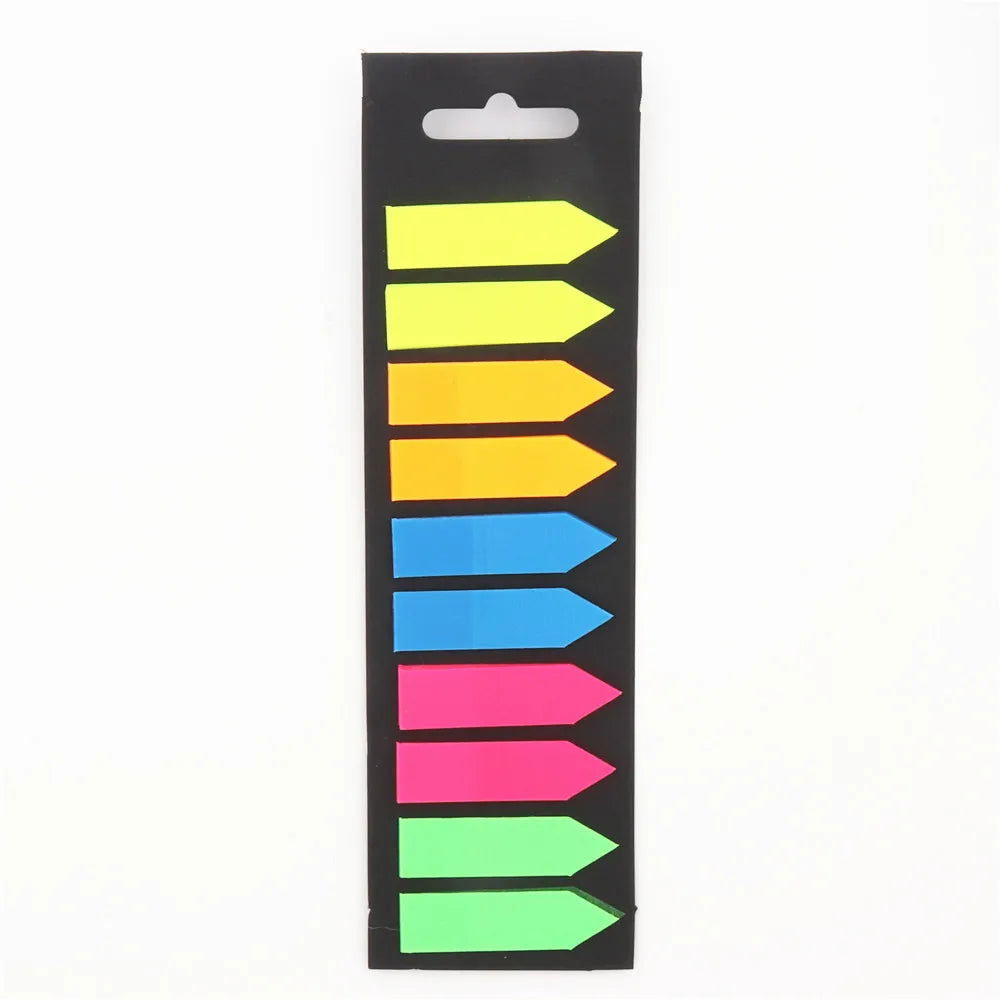 200 Sheets Color Sticky Notes Memo Pad Notes Index Transparent Post Stickers Bookmarks Notepad School Office Stationery Supplies - Slobuy