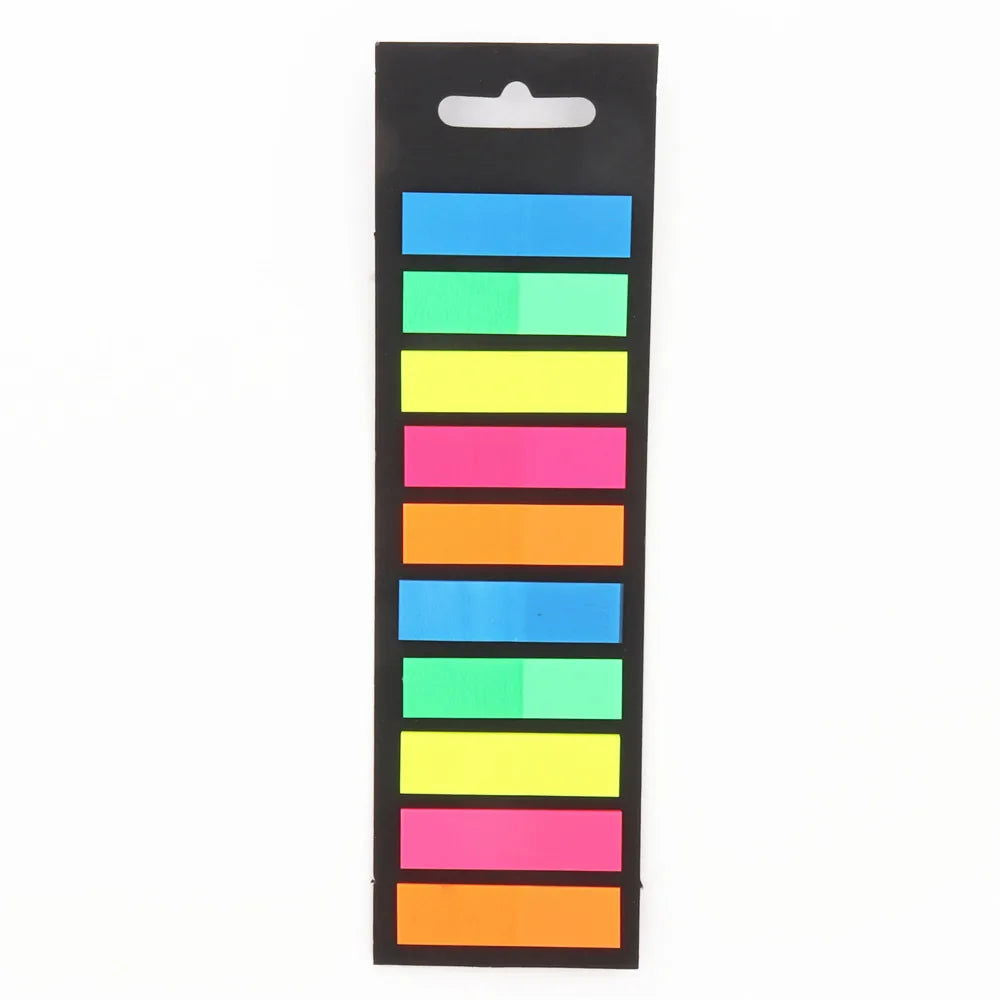 200 Sheets Color Sticky Notes Memo Pad Notes Index Transparent Post Stickers Bookmarks Notepad School Office Stationery Supplies - Slobuy