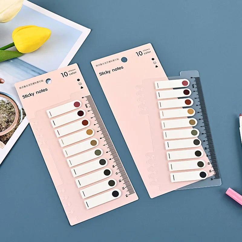 200 Sheets Colorful Sticky Notes Memo Pad Self Adhesive Label Note Bookmarks Notepad School Office Stationery Supplies - Slobuy
