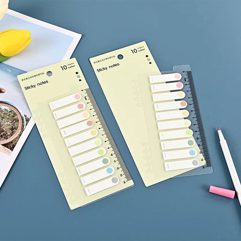 200 Sheets Colorful Sticky Notes Memo Pad Self Adhesive Label Note Bookmarks Notepad School Office Stationery Supplies - Slobuy