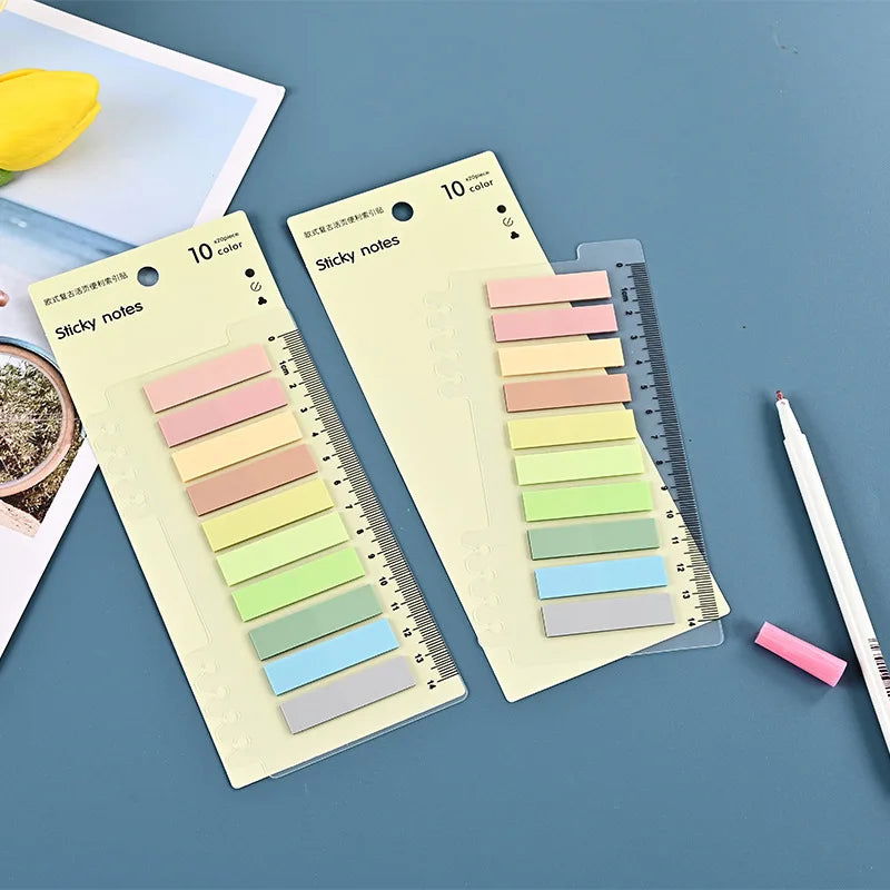 200 Sheets Colorful Sticky Notes Memo Pad Self Adhesive Label Note Bookmarks Notepad School Office Stationery Supplies - Slobuy