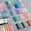 200 Sheets Morandi Transparent Fluorescent Index Tabs PET Flags Memo Sticky Note for Page Marker Planner Stickers Office School - Slobuy