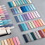 200 Sheets Morandi Transparent Fluorescent Index Tabs PET Flags Memo Sticky Note for Page Marker Planner Stickers Office School - Slobuy