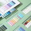 200 Sheets Morandi Transparent Fluorescent Index Tabs PET Flags Memo Sticky Note for Page Marker Planner Stickers Office School - Slobuy