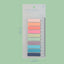 200 Sheets Morandi Transparent Fluorescent Index Tabs PET Flags Memo Sticky Note for Page Marker Planner Stickers Office School - Slobuy