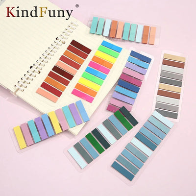 200 Sheets Transparent Notepad Sticky Notes Index Tabs Bookmarks for Books Kawaii Aesthetic Stationery Office School - Slobuy