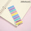 200 Sheets Transparent Notepad Sticky Notes Index Tabs Bookmarks for Books Kawaii Aesthetic Stationery Office School - Slobuy