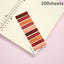 200 Sheets Transparent Notepad Sticky Notes Index Tabs Bookmarks for Books Kawaii Aesthetic Stationery Office School - Slobuy